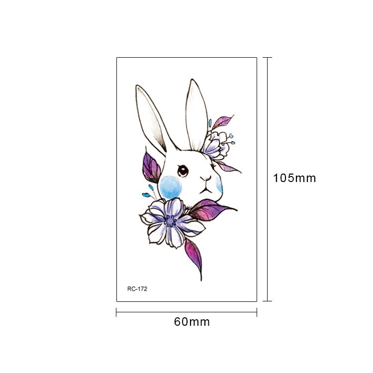 100 PCS Small Fresh Waterproof Temporary Back Tattoo Stickers