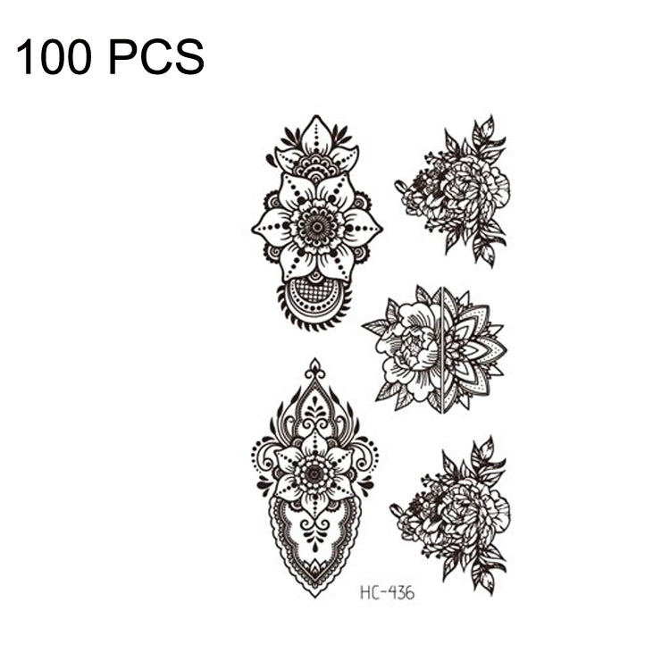 100 PCS Small Fresh Waterproof Tattoo Stickers