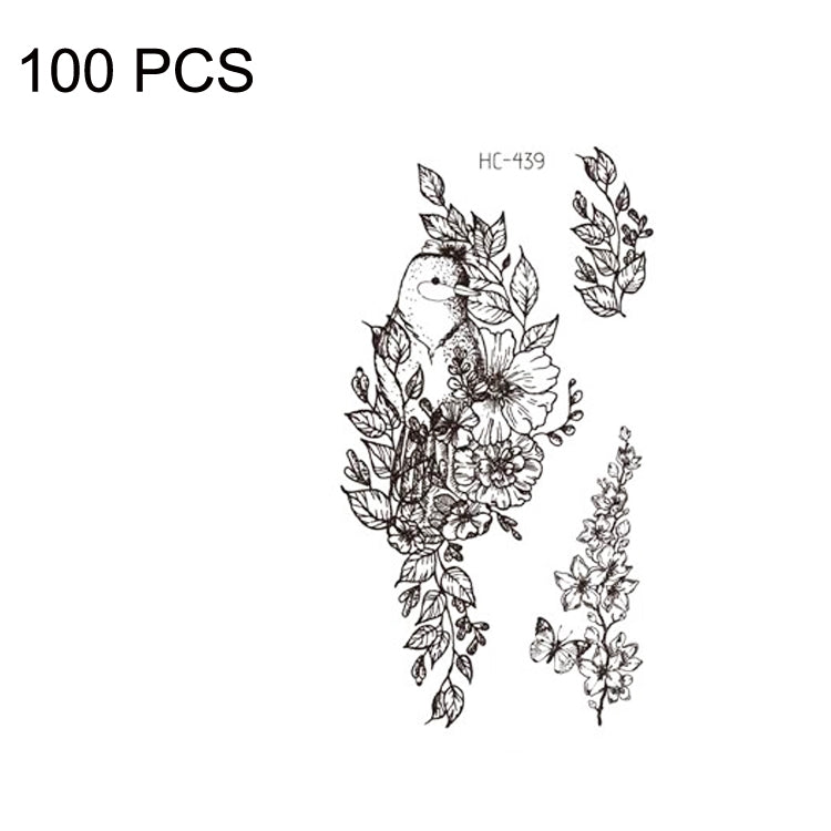 100 PCS Small Fresh Waterproof Tattoo Stickers