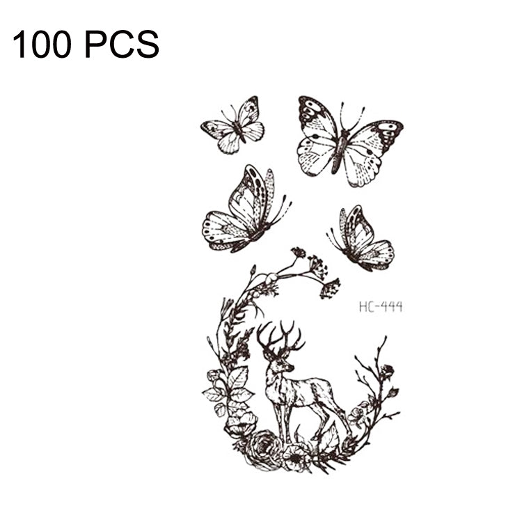 100 PCS Small Fresh Waterproof Tattoo Stickers