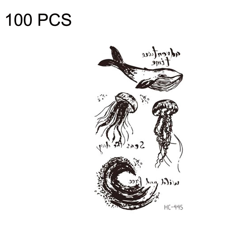 100 PCS Small Fresh Waterproof Tattoo Stickers