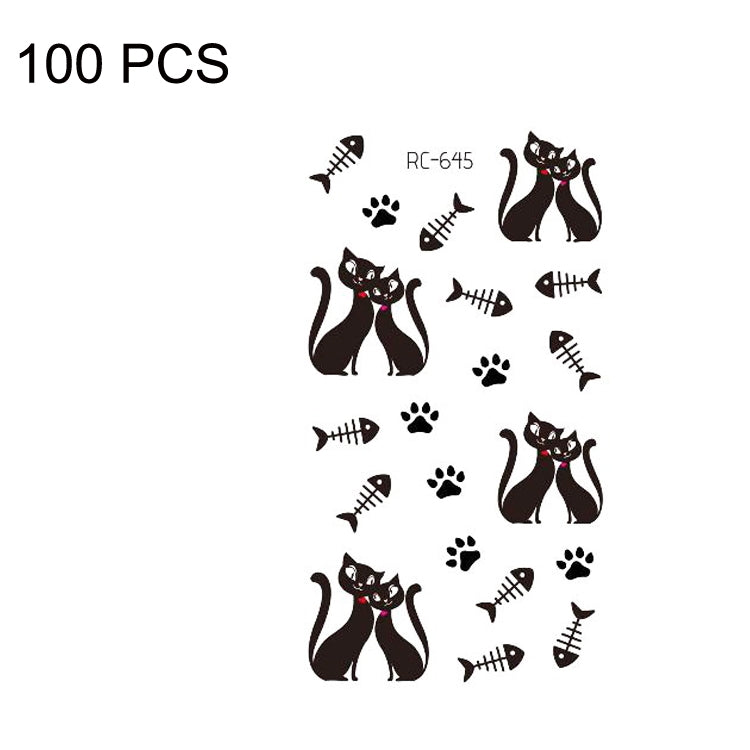 100 PCS Small Fresh Waterproof Tattoo Stickers