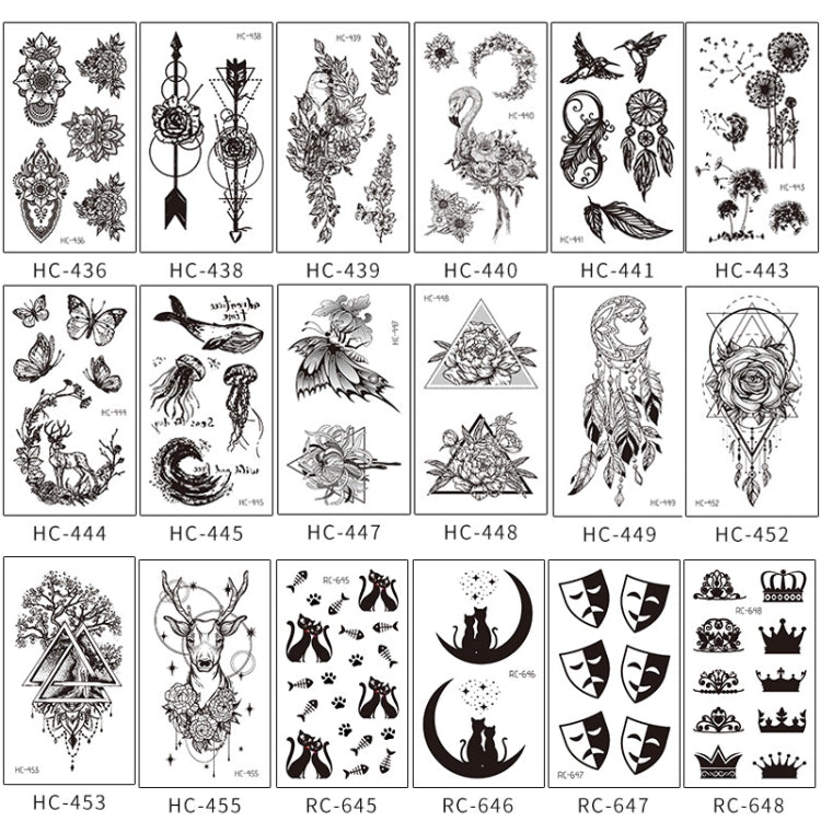 100 PCS Small Fresh Waterproof Tattoo Stickers