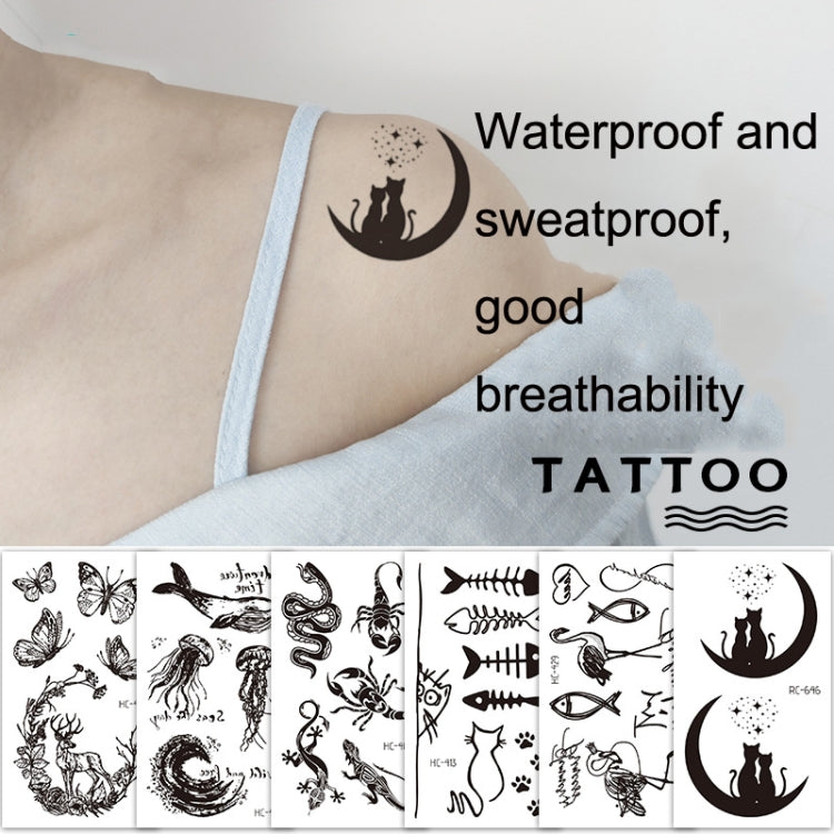 100 PCS Small Fresh Waterproof Tattoo Stickers