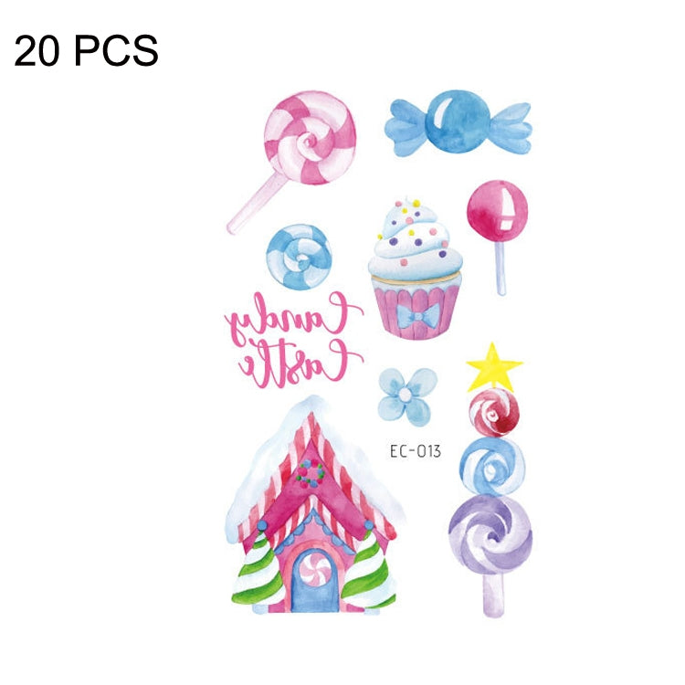 20 PCS Waterproof Sweatproof Cartoon Child Tattoo Stickers