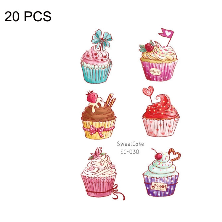 20 PCS Waterproof Sweatproof Cartoon Child Tattoo Stickers