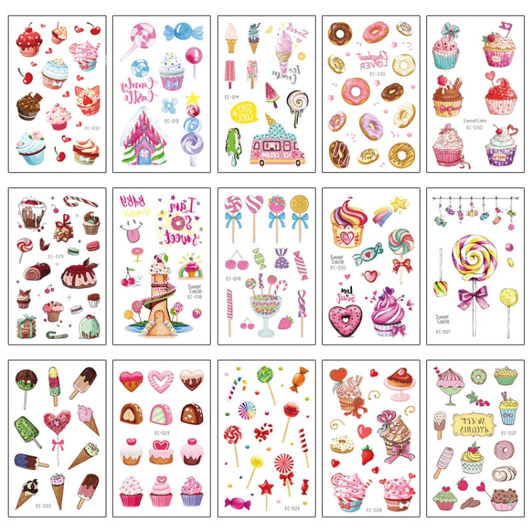 20 PCS Waterproof Sweatproof Cartoon Child Tattoo Stickers