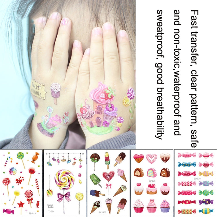 20 PCS Waterproof Sweatproof Cartoon Child Tattoo Stickers
