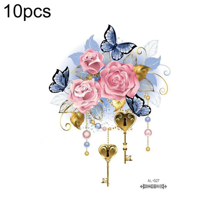 10 PCS Waterproof Arm Chest Scar Tattoo Sticker