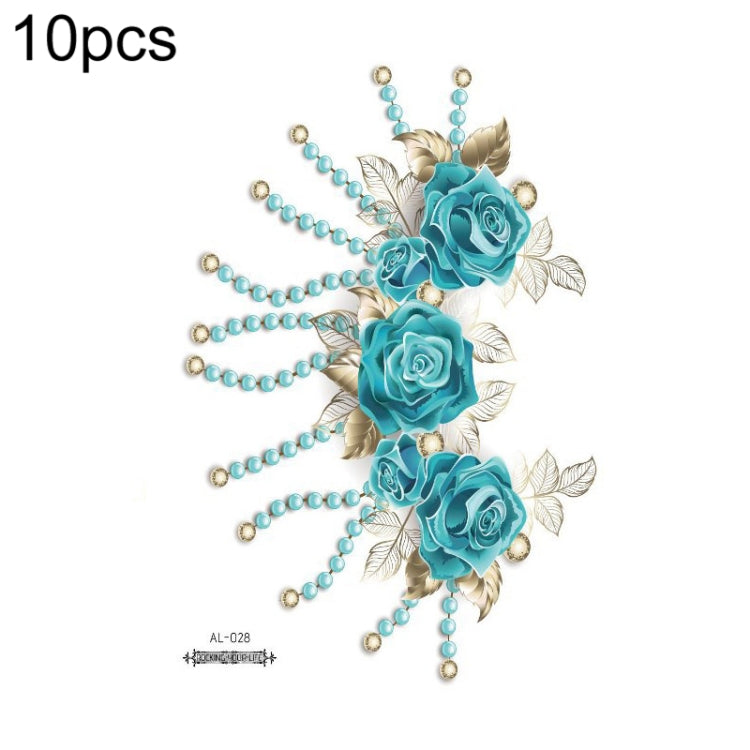 10 PCS Waterproof Arm Chest Scar Tattoo Sticker