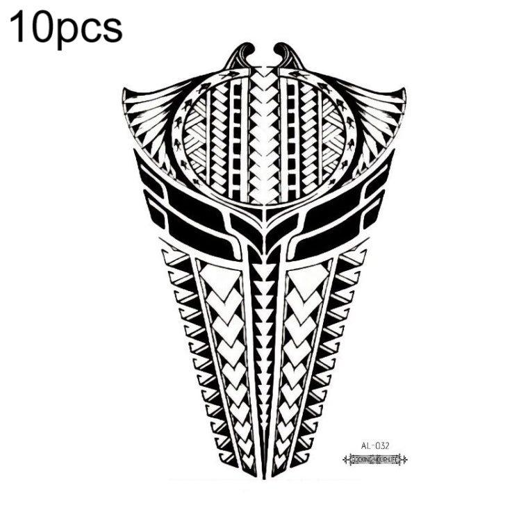 10 PCS Waterproof Arm Chest Scar Tattoo Sticker