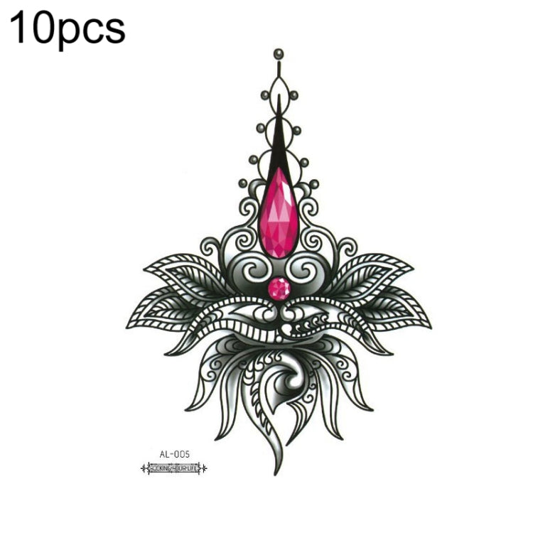 10 PCS Waterproof Arm Chest Scar Tattoo Sticker