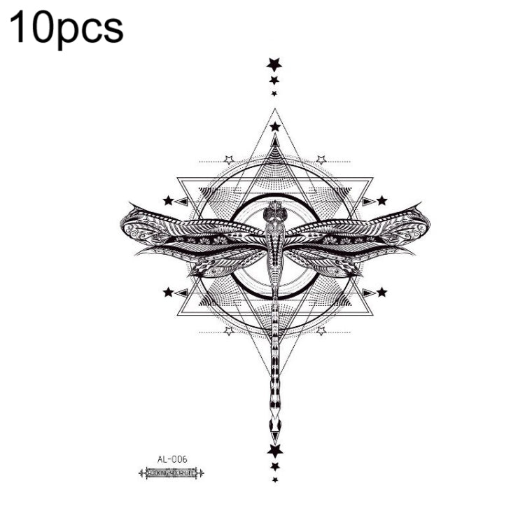 10 PCS Waterproof Arm Chest Scar Tattoo Sticker