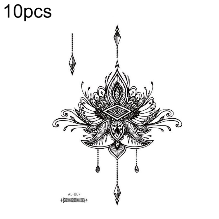 10 PCS Waterproof Arm Chest Scar Tattoo Sticker