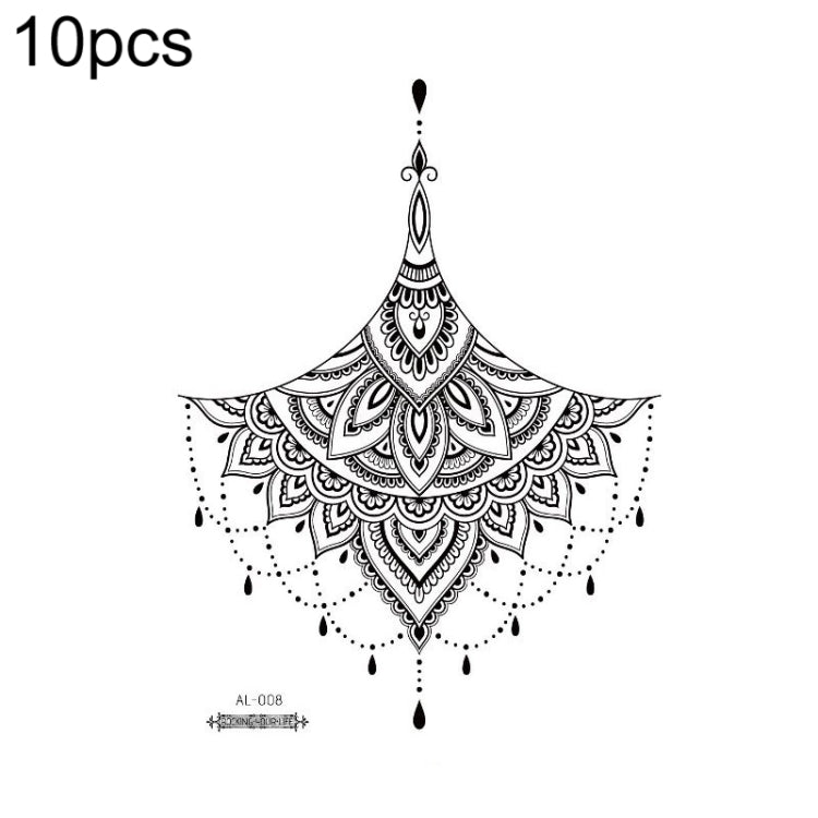 10 PCS Waterproof Arm Chest Scar Tattoo Sticker