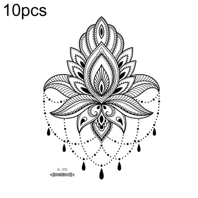 10 PCS Waterproof Arm Chest Scar Tattoo Sticker