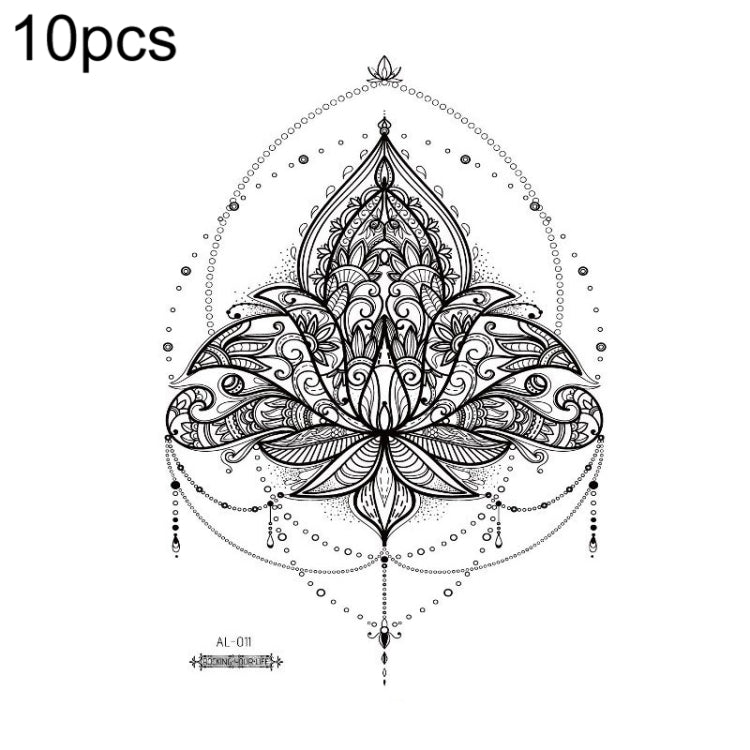 10 PCS Waterproof Arm Chest Scar Tattoo Sticker