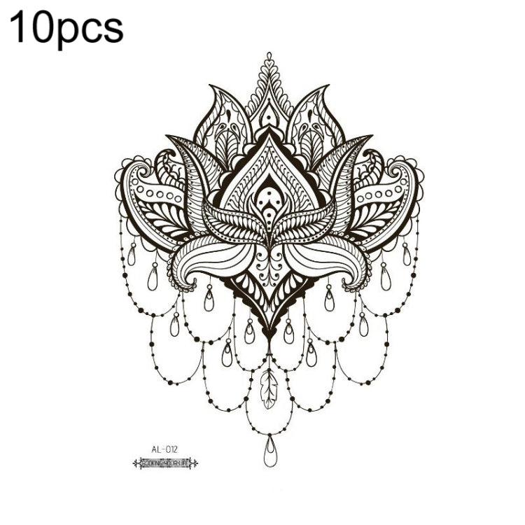 10 PCS Waterproof Arm Chest Scar Tattoo Sticker