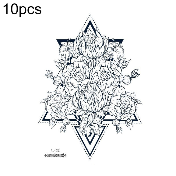 10 PCS Waterproof Arm Chest Scar Tattoo Sticker