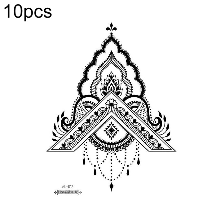 10 PCS Waterproof Arm Chest Scar Tattoo Sticker