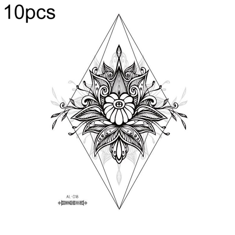 10 PCS Waterproof Arm Chest Scar Tattoo Sticker