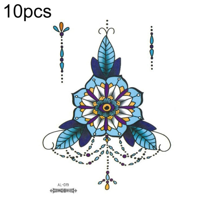 10 PCS Waterproof Arm Chest Scar Tattoo Sticker