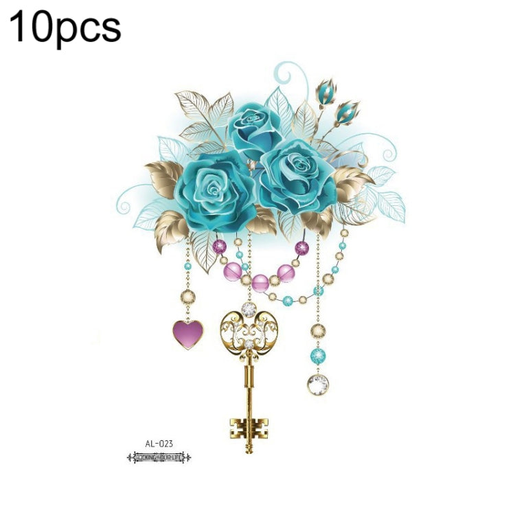 10 PCS Waterproof Arm Chest Scar Tattoo Sticker