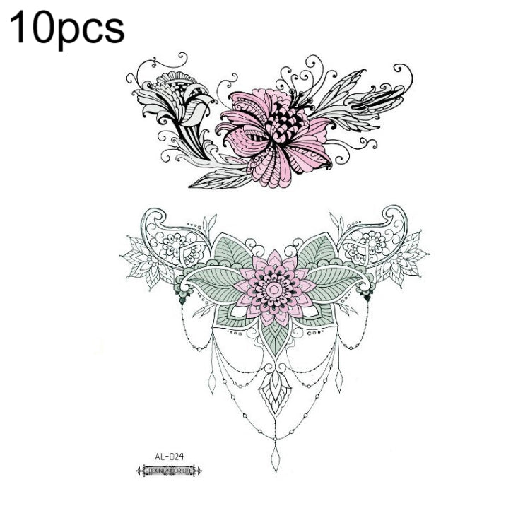 10 PCS Waterproof Arm Chest Scar Tattoo Sticker