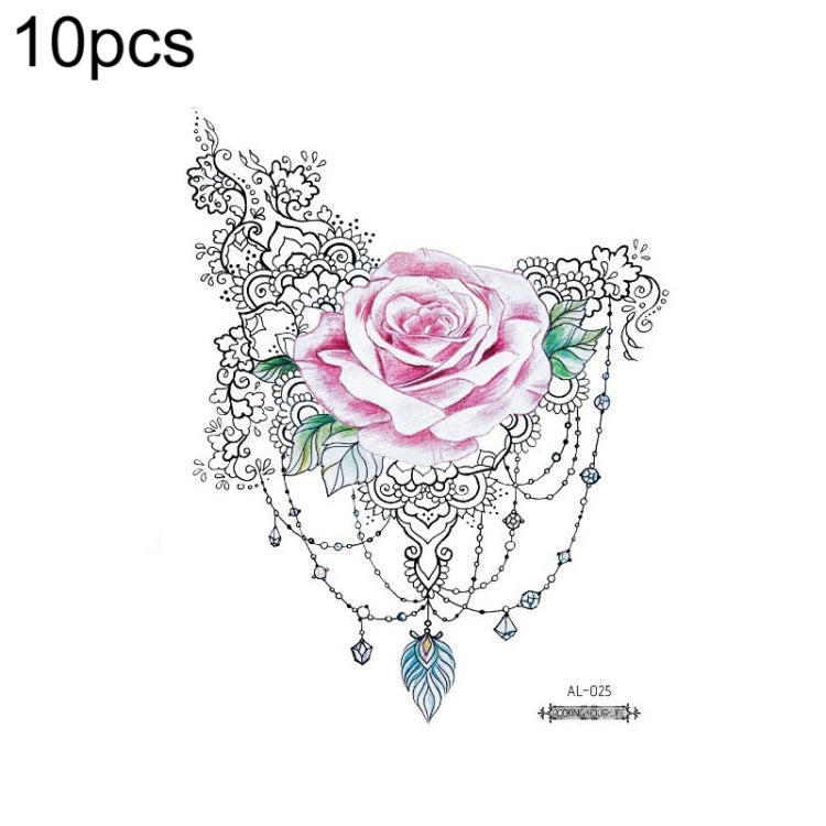 10 PCS Waterproof Arm Chest Scar Tattoo Sticker