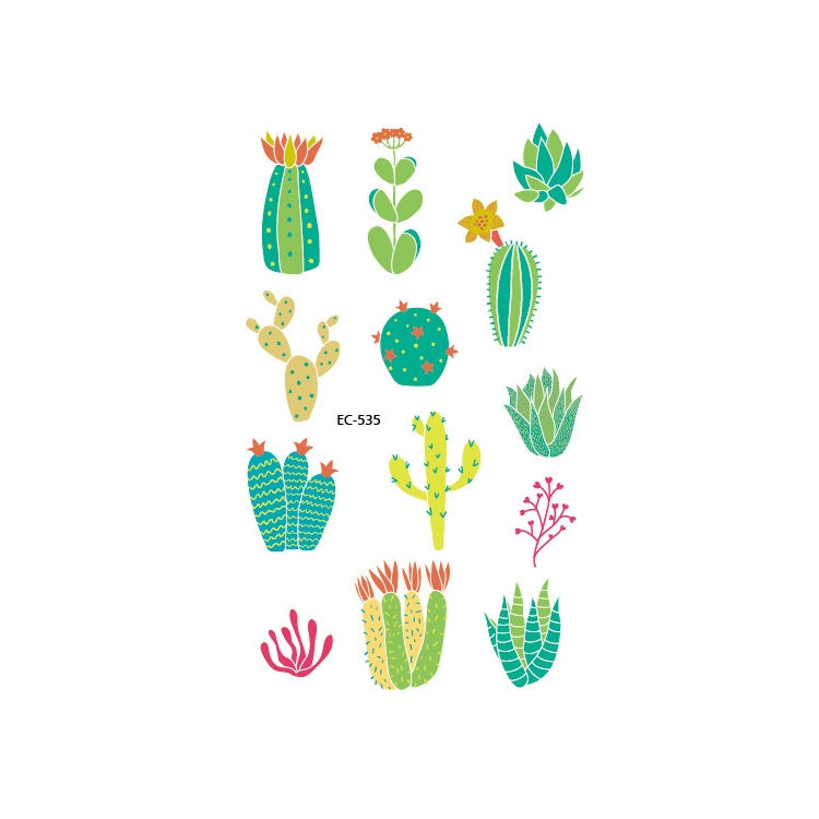 20 PCS Waterproof Painted Fruits Vegetables Plants Children Tattoo Stickers