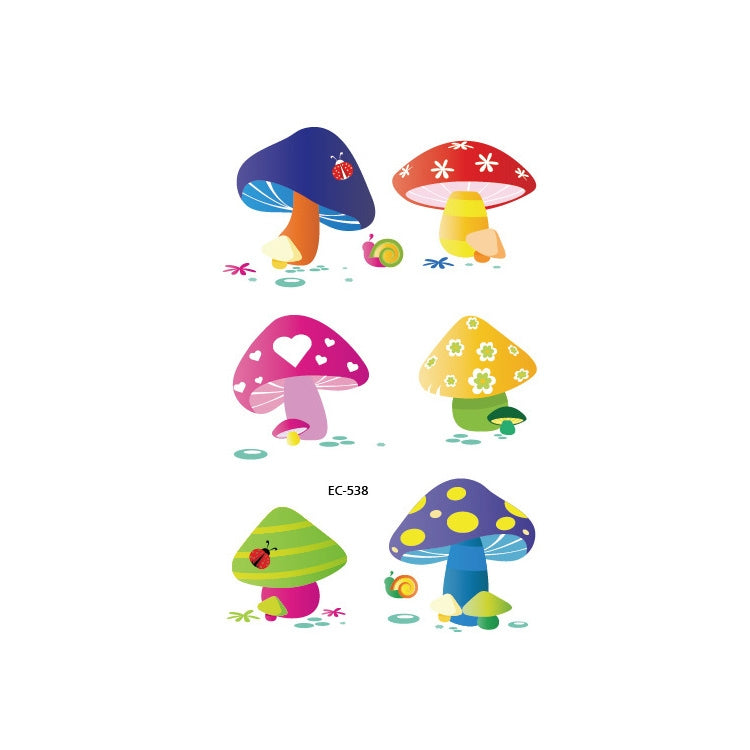 20 PCS Waterproof Painted Fruits Vegetables Plants Children Tattoo Stickers