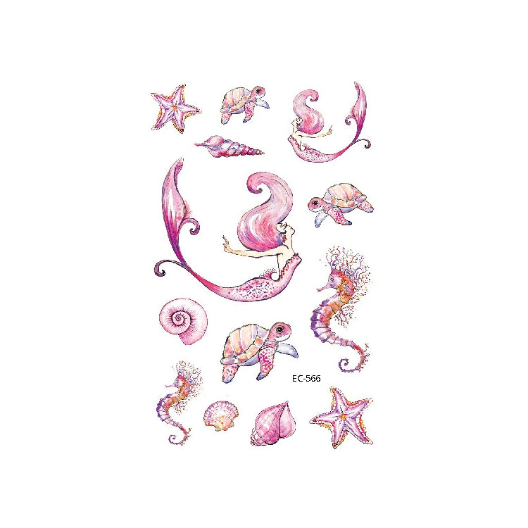20 PCS Marine Animal Waterproof Children Tattoo Stickers