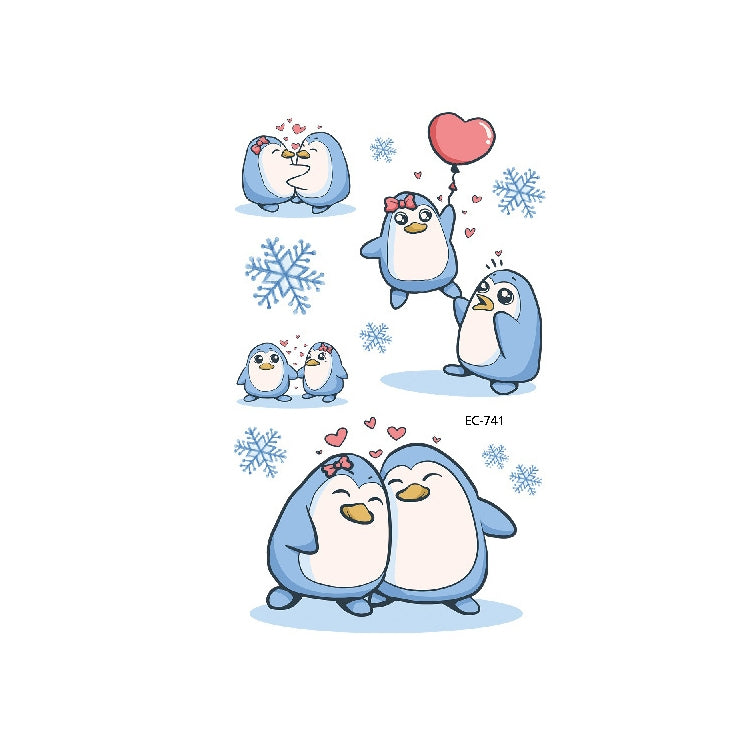 20 PCS Marine Animal Waterproof Children Tattoo Stickers