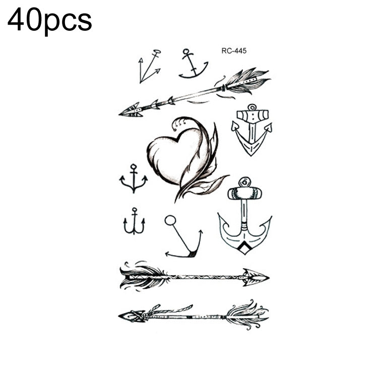 40 PCS Waterproof Small Fresh Tattoo Stickers