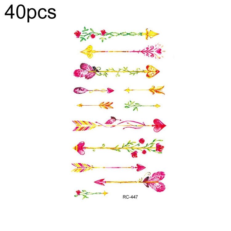 40 PCS Waterproof Small Fresh Tattoo Stickers