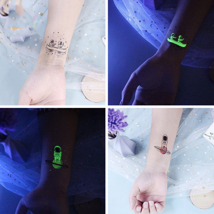 20 PCS Children Waterproof Space Luminous Tattoo Stickers