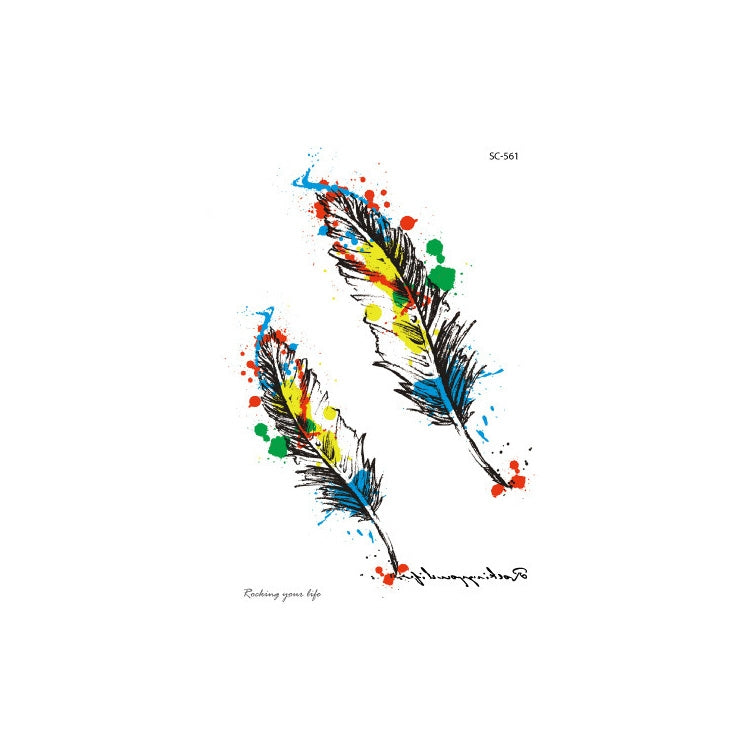 20 PCS Waterproof Flower Arm Tattoo Sticker