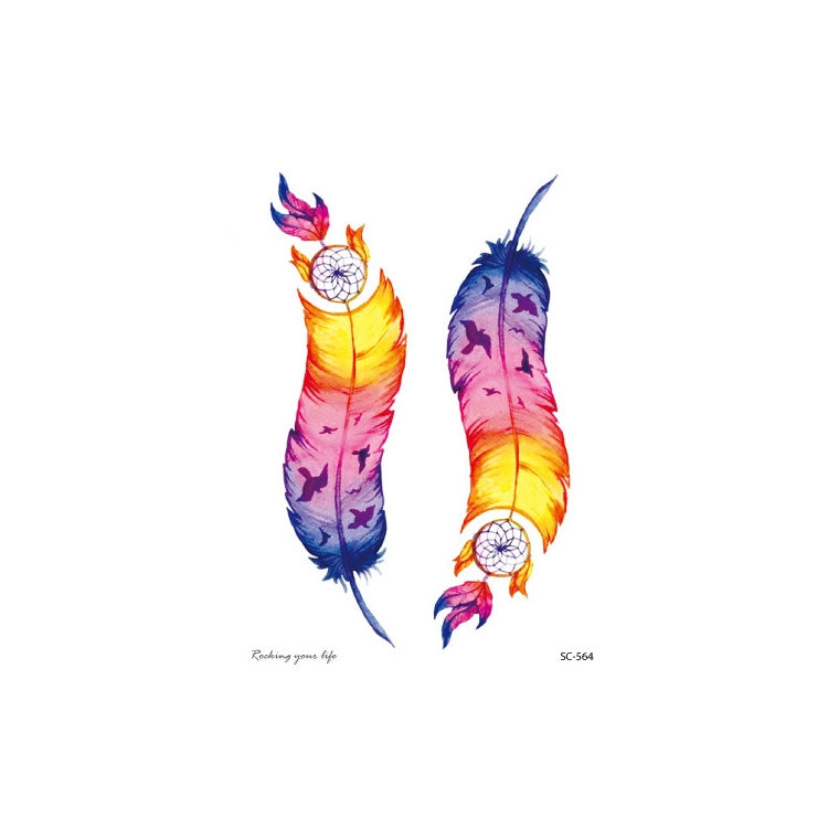 20 PCS Waterproof Flower Arm Tattoo Sticker