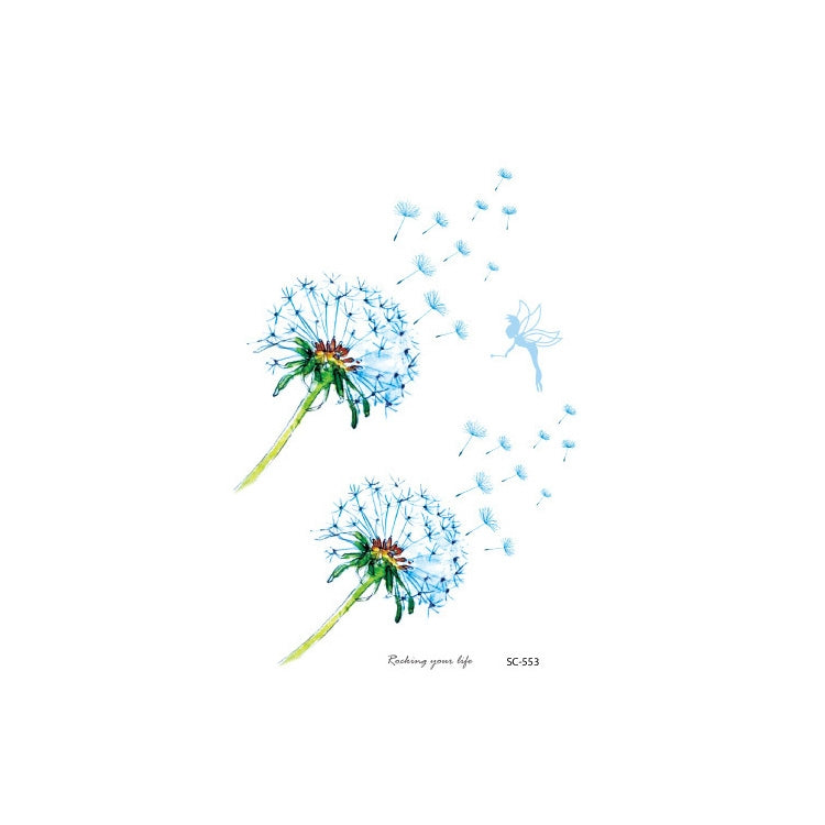 20 PCS Waterproof Flower Arm Tattoo Sticker