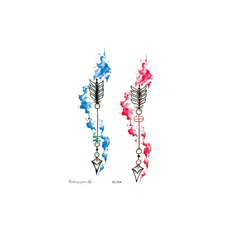 20 PCS Waterproof Flower Arm Tattoo Sticker