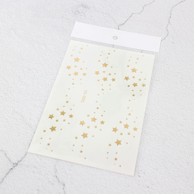 10 PCS Hot Stamping Waterproof Music Festival Face Tattoo Sticker