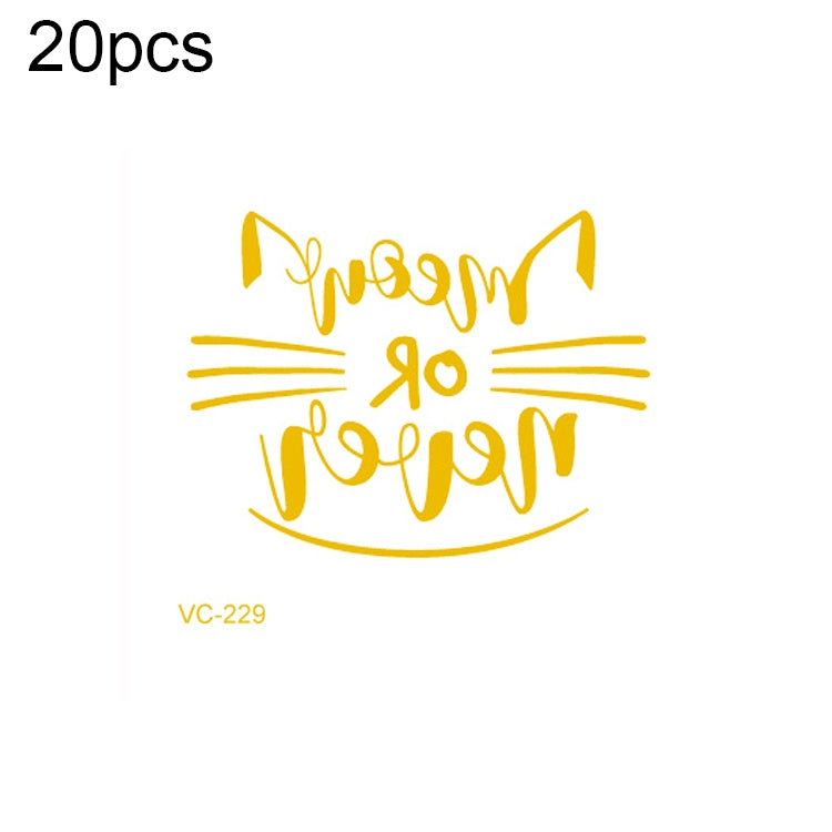 20 PCS Waterproof Bachelor Party Hot Stamping Wedding Bridal Tattoo Stickers