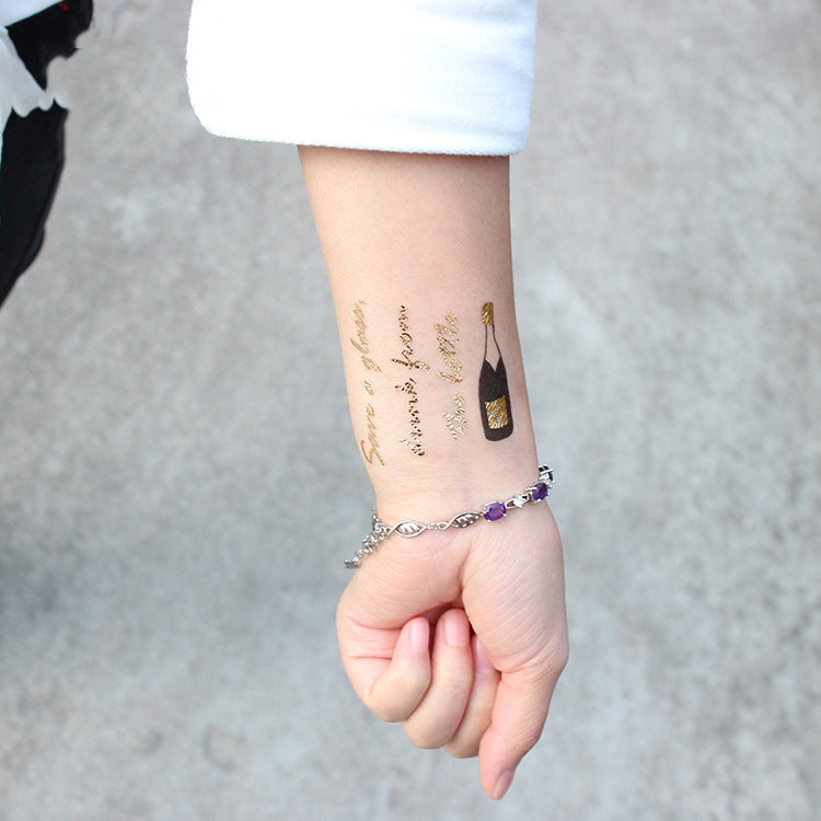 20 PCS Waterproof Bachelor Party Hot Stamping Wedding Bridal Tattoo Stickers