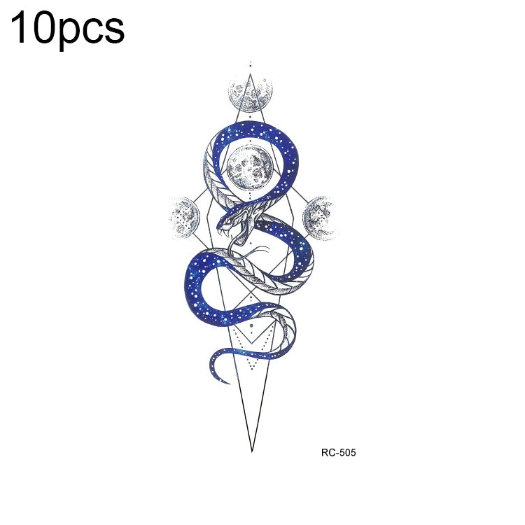 10pcs Waterproof Small Fresh Water Transfer Color Tattoo Stickers