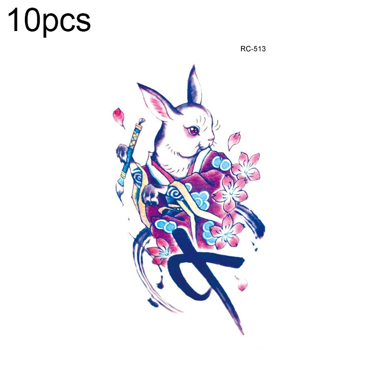 10pcs Waterproof Small Fresh Water Transfer Color Tattoo Stickers