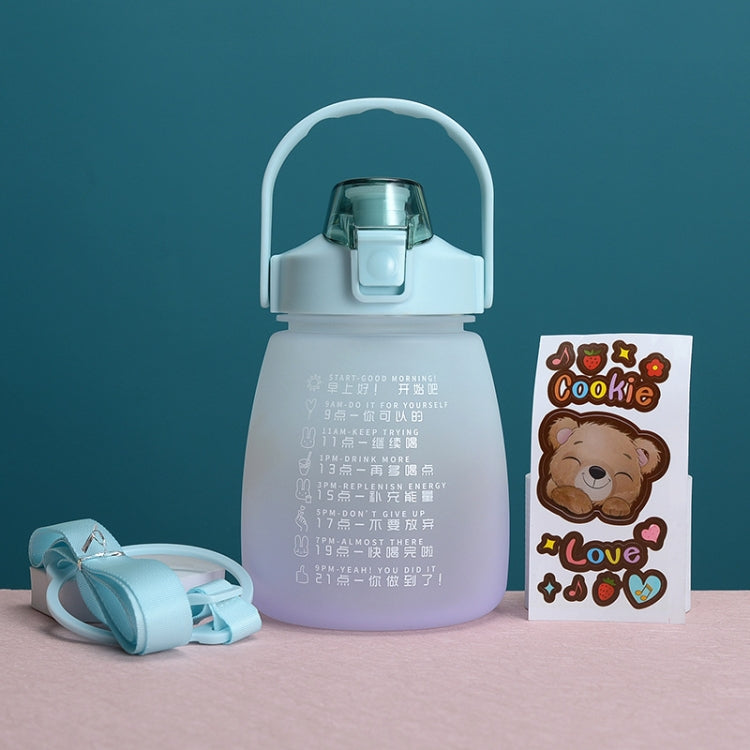 Portable Large Belly Water Cup High Temperature & Drop Resistant Straw Cup