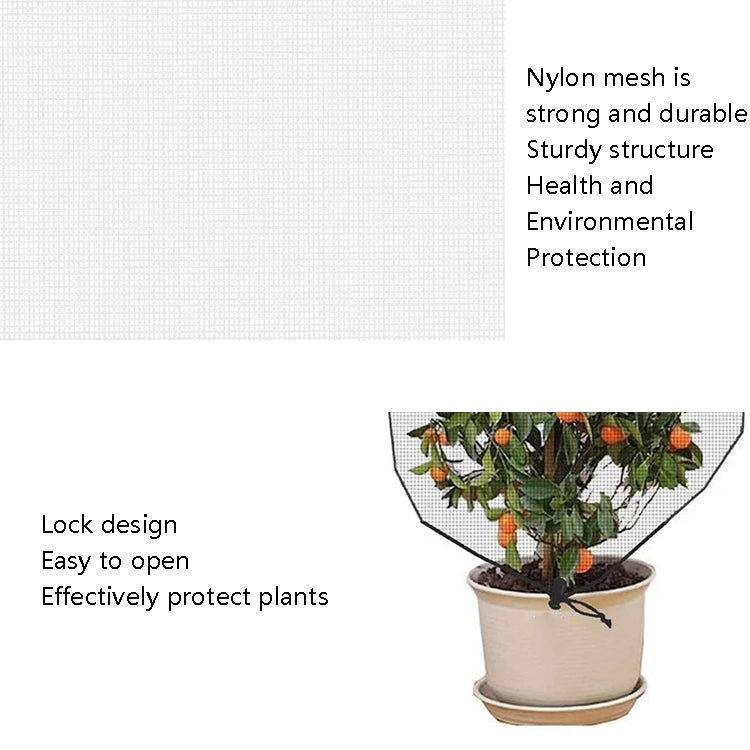 Plant Insect Cover Net With Drawstring Greenhouse Fruit Tree Bird Cover