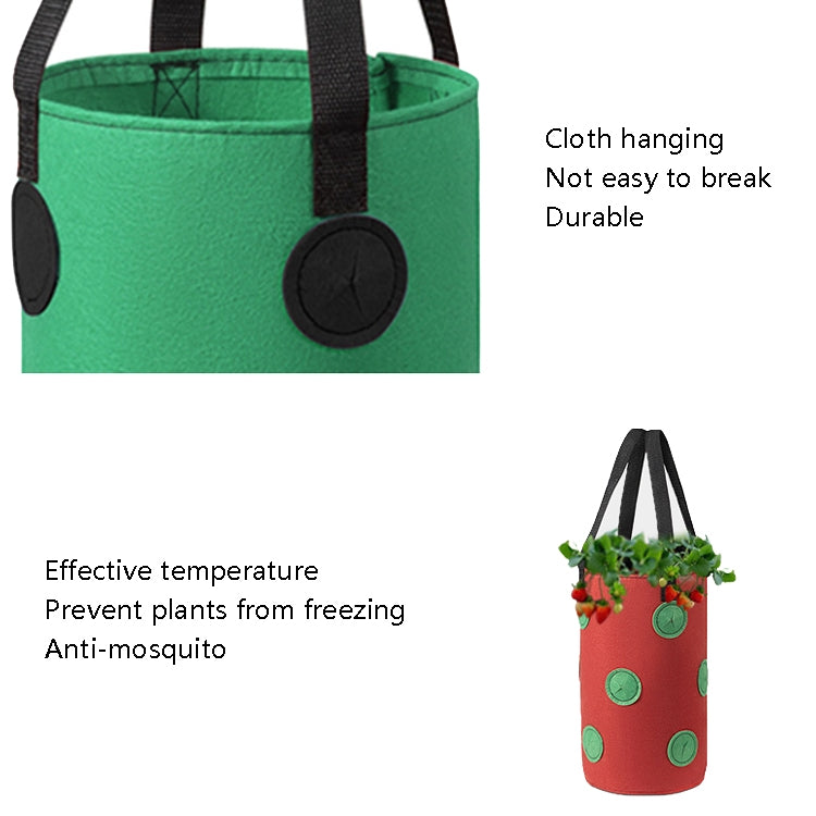 Multi-Mouth Hanging Strawberry Plant Bag With 13 Holes
