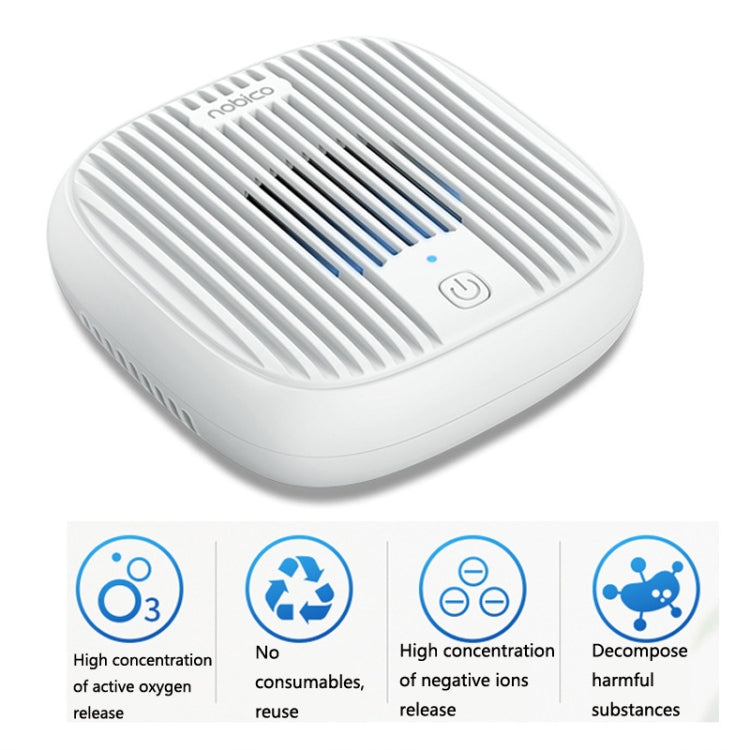 NOBICO Negative Ion Air Purifier Toilet Sterilization Eliminating Odor Formaldehyde Disinfection Machine, CN Plug