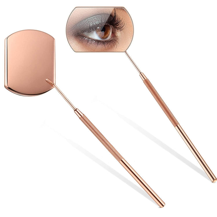 Eyelash Extension Handheld Inspection Mirror Rectangular Lens Anti-Warping Root Anti-Fog Mirror Eyelash Mirror, Color Classification: Colorful